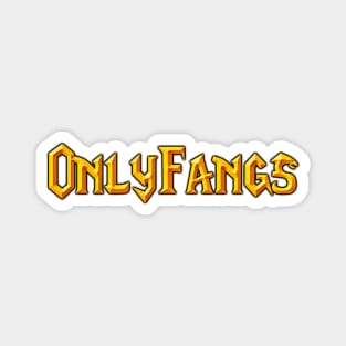 OnlyFangs TShirt – Funny World of Warcraft OnlyFangs Logo Astarion Vampire Bite Gamer Magnet