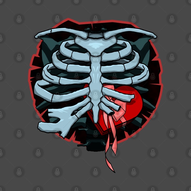 Candy heart ribcage by CrimsonsDesign