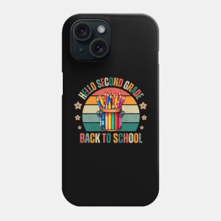 Hello Second Grade Back To School Vintage Phone Case