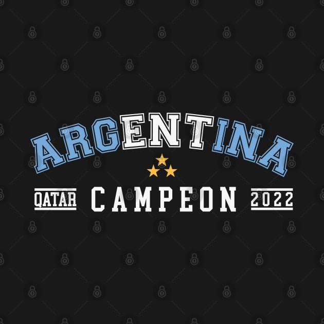 Argentina World Cup Champions, Perfect Argentina Campeón Mundial Qatar 2022 by Printofi.com