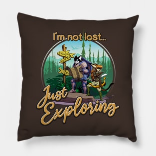 I'm Not Lost Just Exploring Pillow