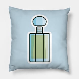 Perfume Glass Bottle Sticker vector illustration. Beauty and Fashion object icon concept. Blank cosmetic perfume bottle sticker vector design with shadow. Pillow