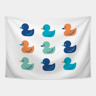 Cute Paddling of Ducks Art Tapestry