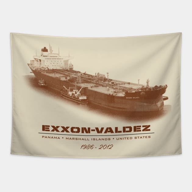 Exxon Valdez Tapestry by MindsparkCreative