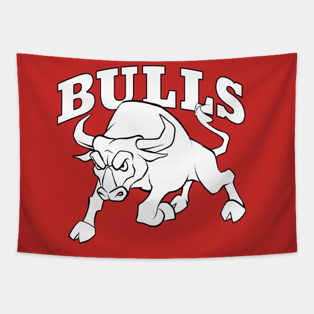 Bulls Mascot Tapestry by Generic Mascots