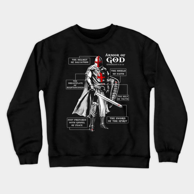 Crusader Knight Templar Warrior Of God Warrior Crewneck