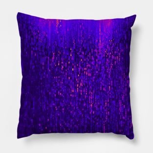 Blue binary code Pillow