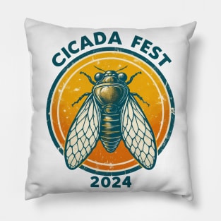 Entomology Cicada Lover Cicada Fest 2024 Pillow