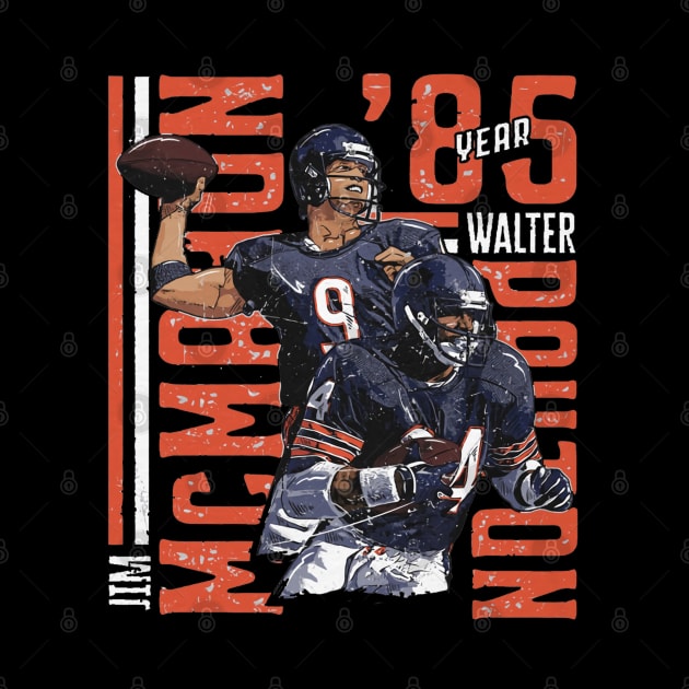 Jim McMahon & Walter Payton Chicago Duo by Chunta_Design