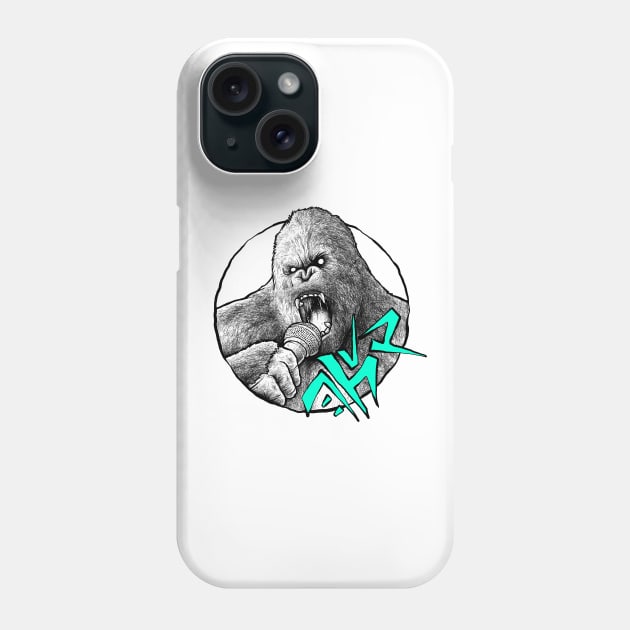 Gorilla: King of Rock Phone Case by Hodrn