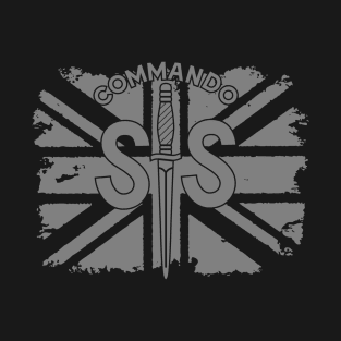 WW2 British Army No2 Commando SAS Badge with Union Jack T-Shirt