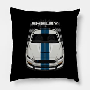 Ford Mustang Shelby GT350 2015 - 2020 - Heritage Edition - Wimbledon White - Guardsman Blue Stripe Pillow