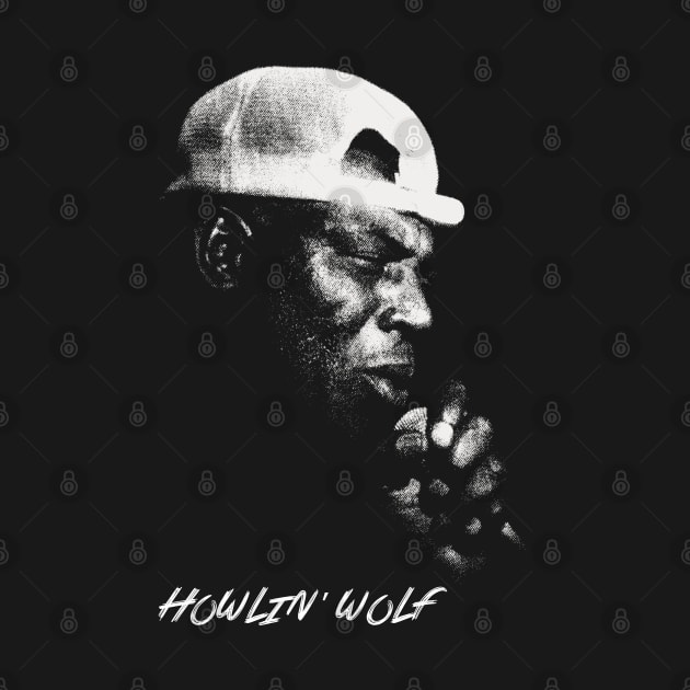 Portrait Retro Howlin' Wolf by LEMESGAKPROVE