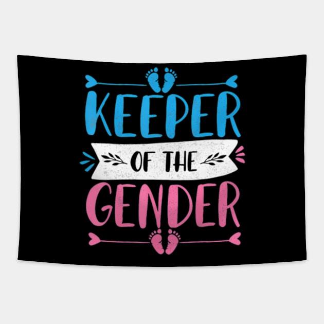 Keeper of the Gender Reveal Baby Announcement party Tapestry by Eduardo