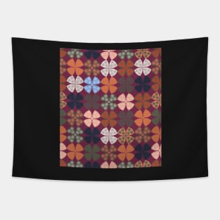 Delights of Autumn Stylized Four Leaf Clover Tapestry