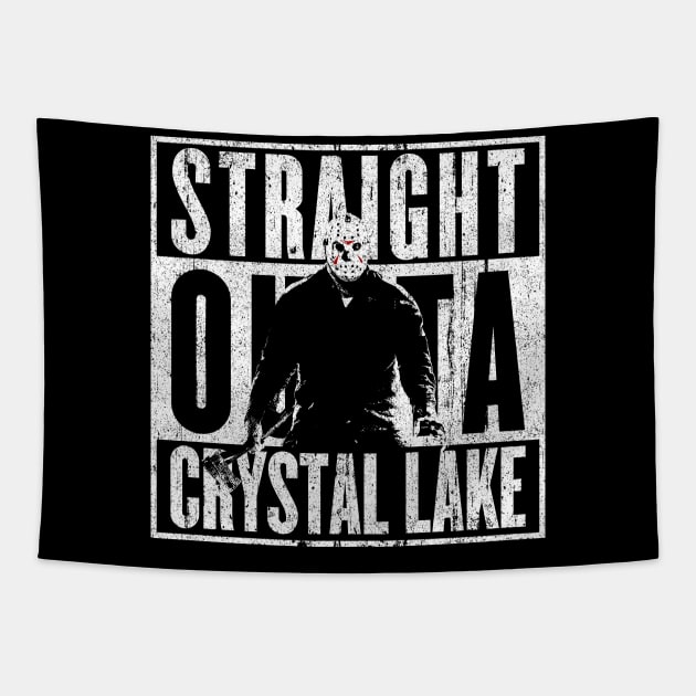 Straight Outta Crystal Lake Tapestry by huckblade