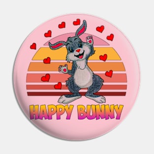 Happy bunny Pin