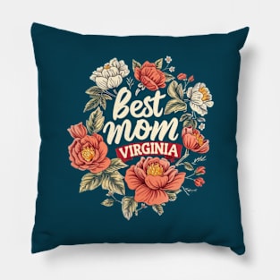 Best Mom From VIRGINIA, mothers day USA, presents gifts Pillow