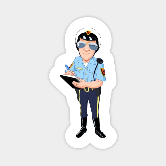 Policeman Magnet by DigiToonsTreasures