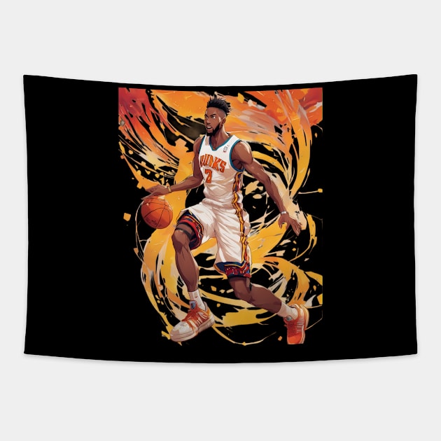 basketball anime Tapestry by animegirlnft