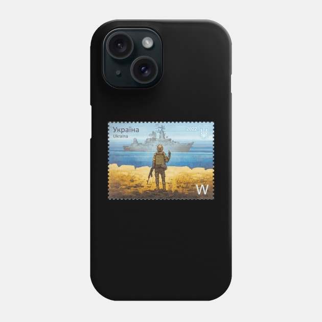 Russian warship, go fuck yourself (stamp) Phone Case by Sommo_happiens