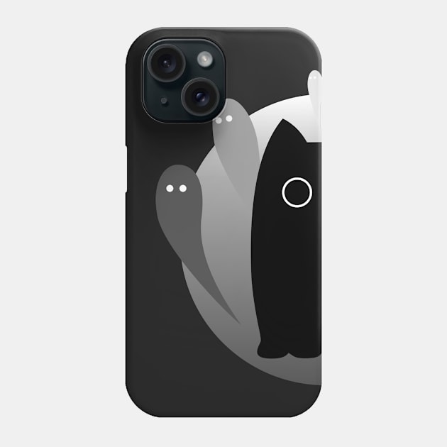 Mystical black cat Phone Case by Vapison