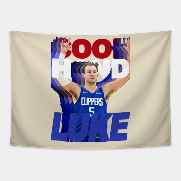 Luke Kennard "Cool Hand Luke" Graphic Tee | Vintage Retro-Inspired LA Clippers Bootleg T-Shirt Tapestry by dsuss