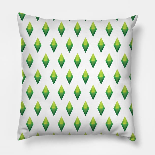 SIMS PATTERN Pillow by iamjudas