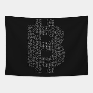 Bitcoin (BTC) Binary Logo Tapestry