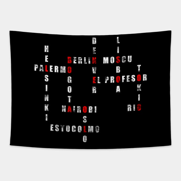 La Casa de Papel - White Version Tapestry by Next Series