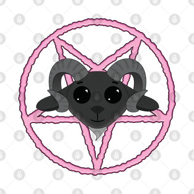 Cute Goat Pentagram by Strangers With T-Shirts