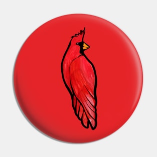 Red Cardinal Pin