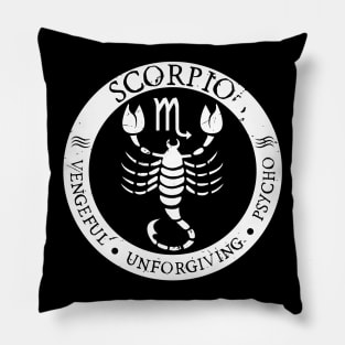 Savage Scorpio Zodiac Antisocial Astrology Pillow