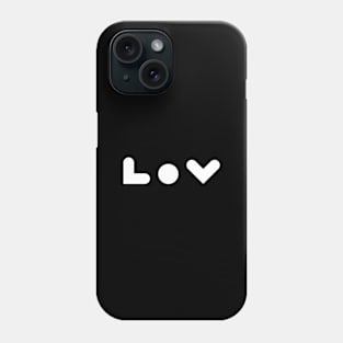 LOV design, version five Phone Case