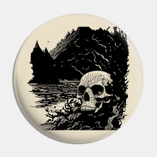 skull landscape Pin