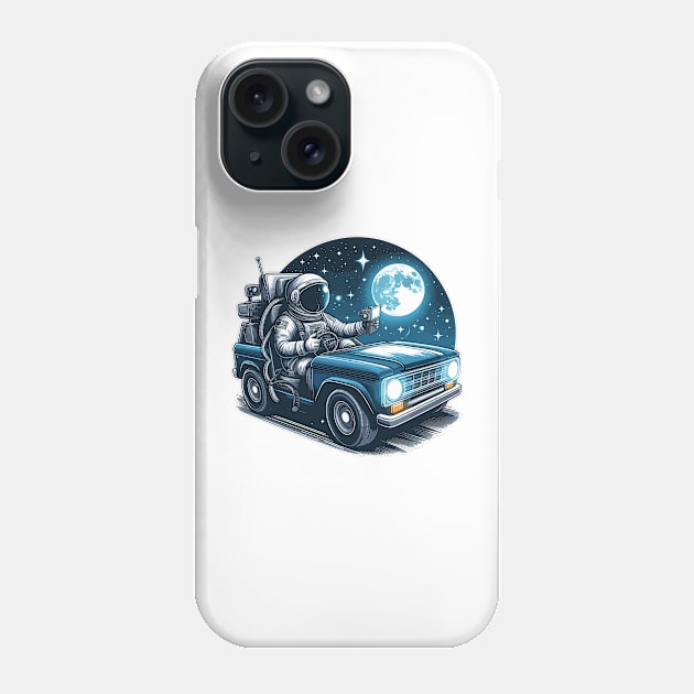 Astronaut Driving A Car Phone Case by Vehicles-Art