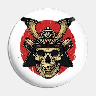 samurai skull Pin