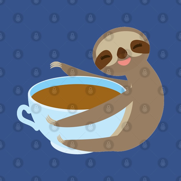 sloth, sloffee, coffee cup by EkaterinaP