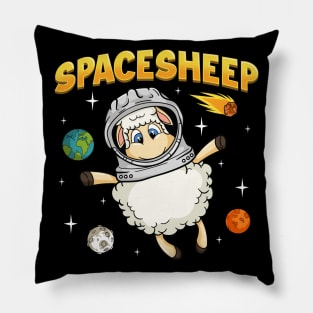 Spacesheep Science Day Sheep Lovers Space Day Celebration Funny Space Sheep Pillow