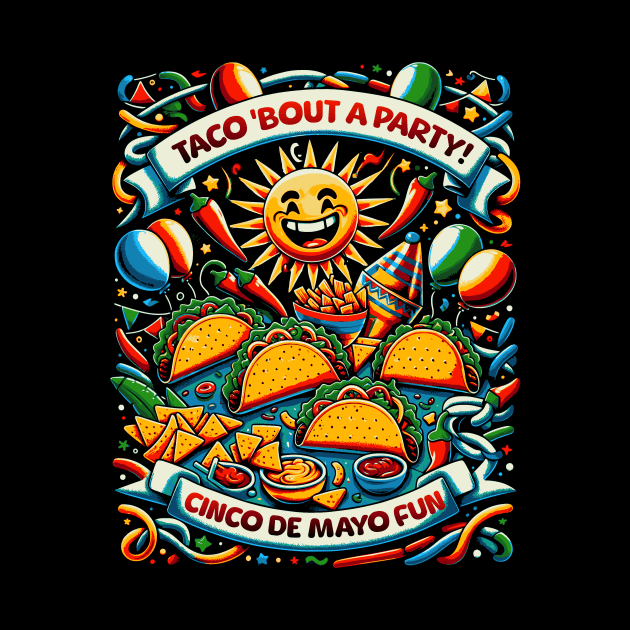 Taco Party | Cinco De Mayo | T Shirt Design by artprint.ink