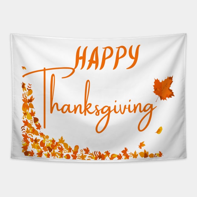 happy thanksgiving Tapestry by Shop-now-4-U 