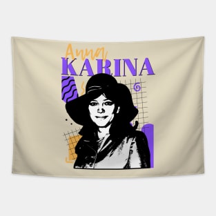 Anna karina retro style Tapestry