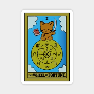 TAROT CARDS | THE WHEEL OF FORTUNE. | CAT Magnet