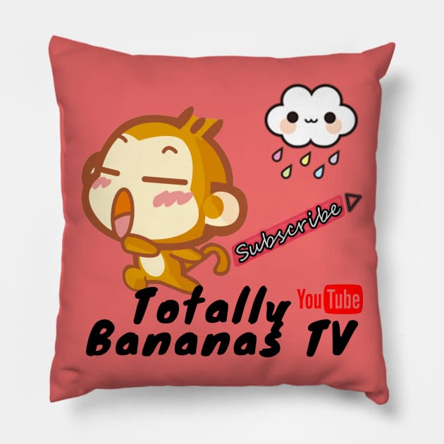 TBTV Kawaii Monkey with Kawaii Cloud *SUPER CUTE* Pillow by TBTV/Merch