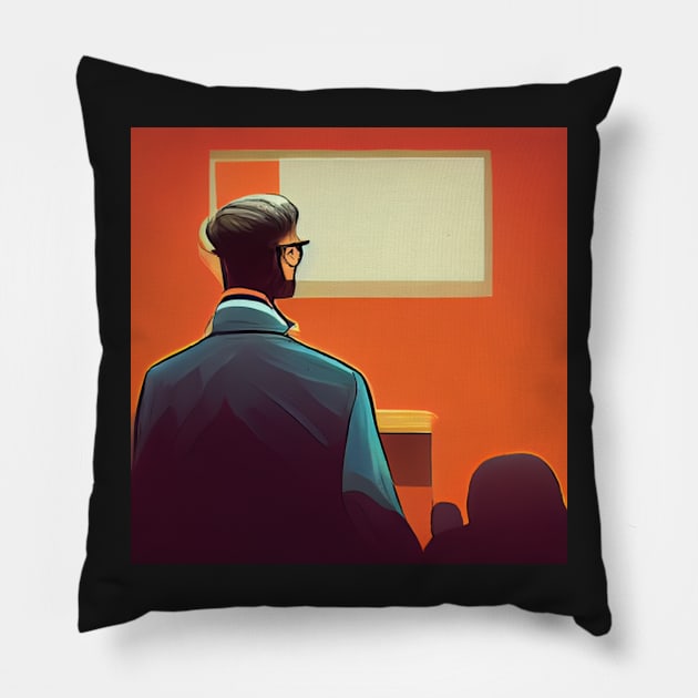 Lecturer | Comics style Pillow by ComicsFactory