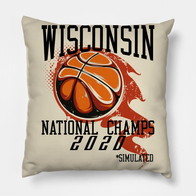 Wisconsin 2020 National Champs Simulated Pillow by Bernards