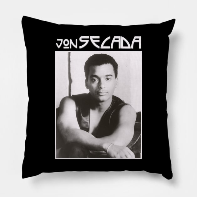 Jon Secada Pop Rock Latin Original 1990s Pillow by RafelagibsArt
