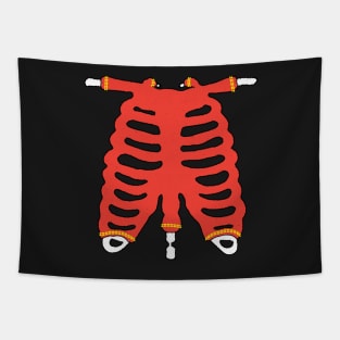 Rib Cage Ugly Sweater Skeleton Halloween Costume, doodle, cartoon Tapestry