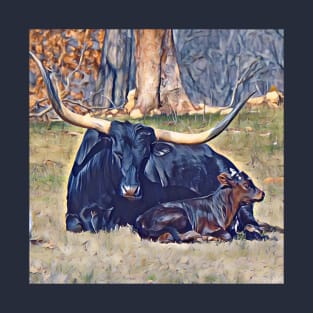 Texas Longhorn and cakf T-Shirt