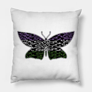 Swirls and Silk - Genderqueer Flag Pillow